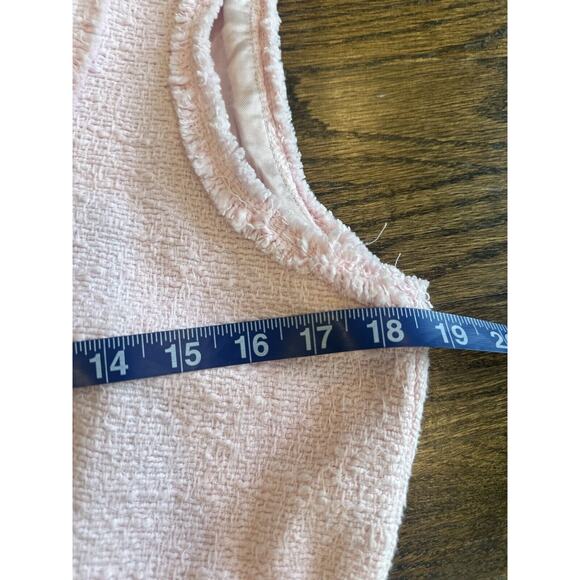 Zara Pink Tweed Mini Dress X-Large Blogger RARE Barbiecore Influencer NWT 1139 - Picture 12 of 14